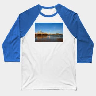 Clacton On Sea Pier And Beach Essex UK Baseball T-Shirt